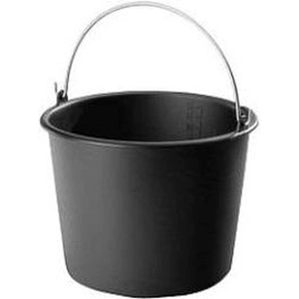 Baueimer Kunststoff schwarz 12l  