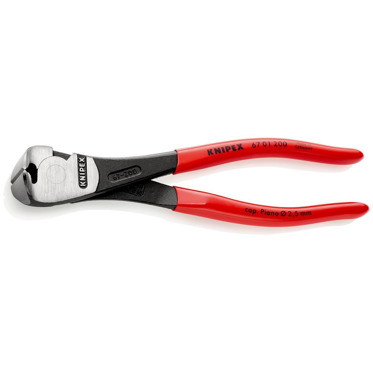 END-CUTTING NIPPERS 6701 200mm Knipex