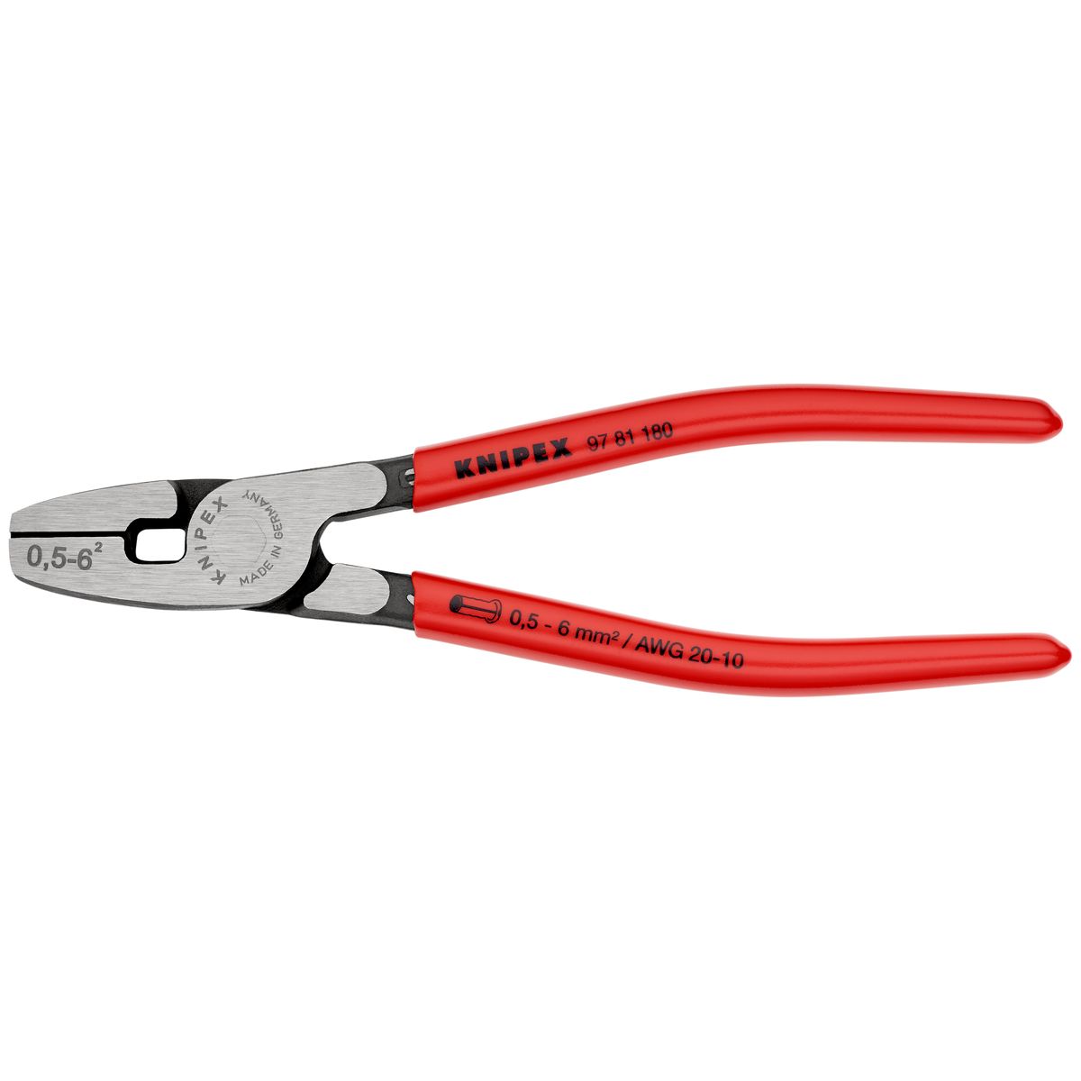 CRIMPING PLIERS F. CABLE LINKS 9781180 Knipex