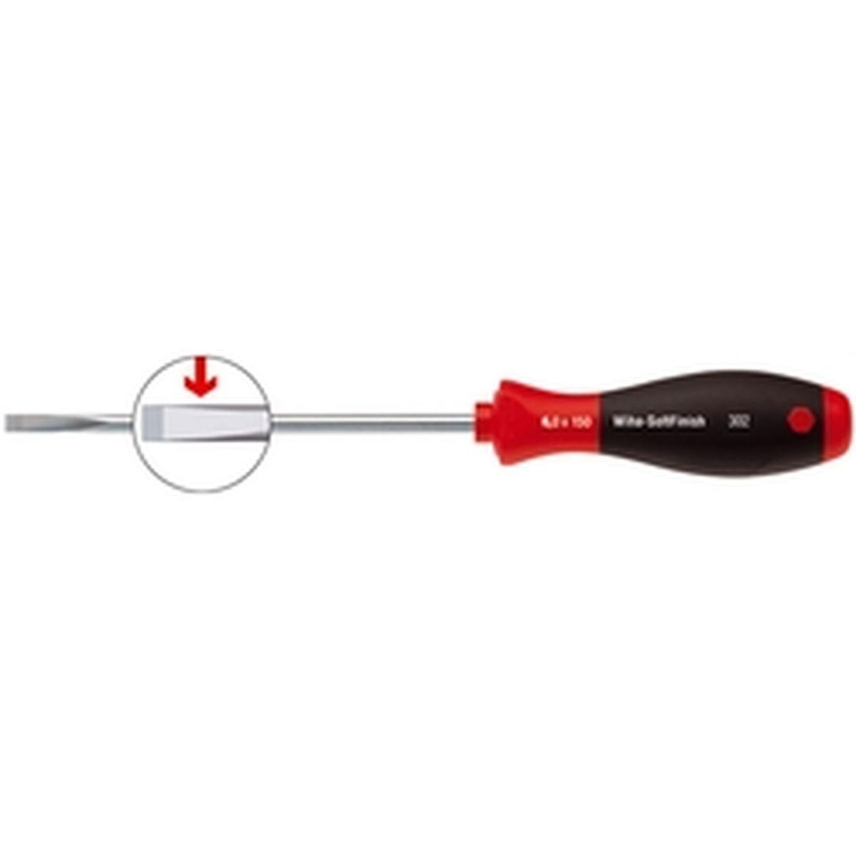 SoftFinish® slotted cabinet screwdriver. WIHA