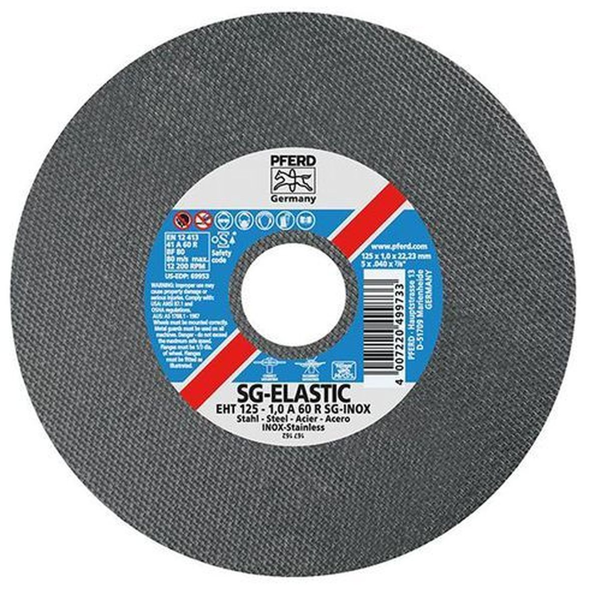 Pferd Trennscheibe Edelstahl Ø125x1,6mm  A46RSG  