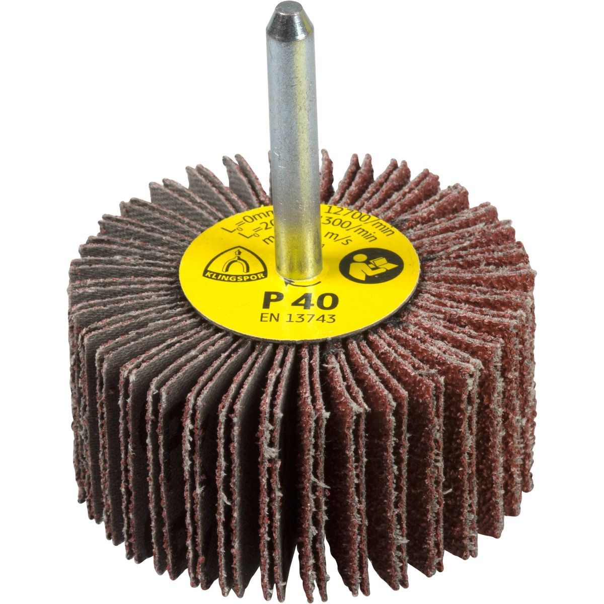 Small abrasive mop  50X20X6mm, Grit 40 KM 613 Klingspor