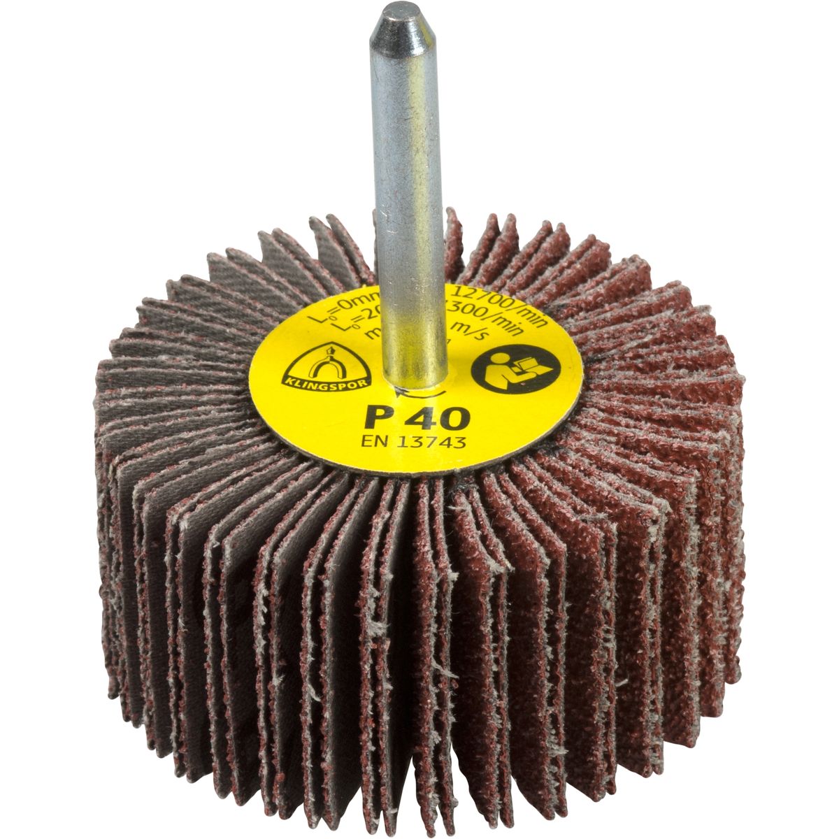 Small abrasive mop  80X20X6mm, Grit 120 KM 613 Klingspor