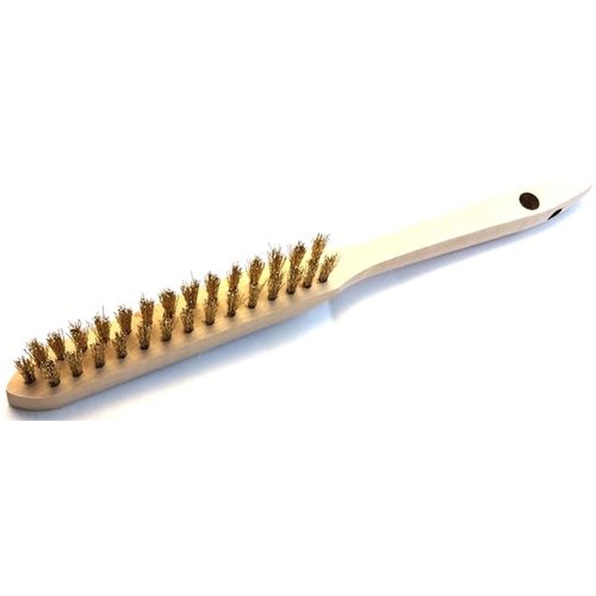 Hand Brushes 2 Rows Brass Wire Crimped 0 LESSMANN