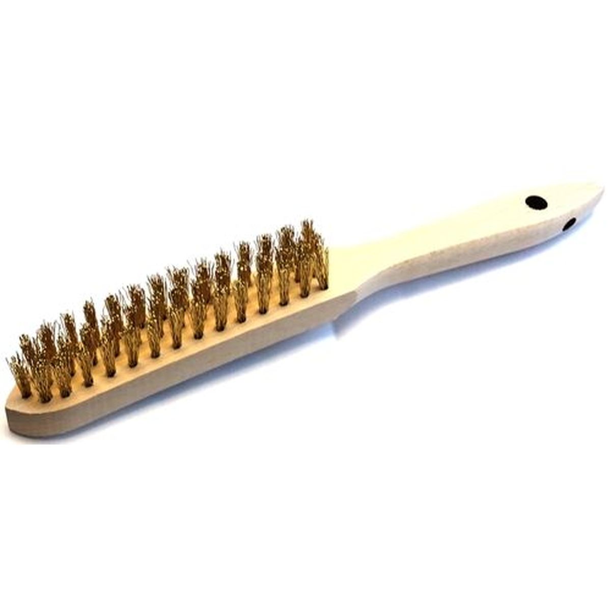 Hand Brushes 3 Rows Brass Wire Crimped 0 LESSMANN