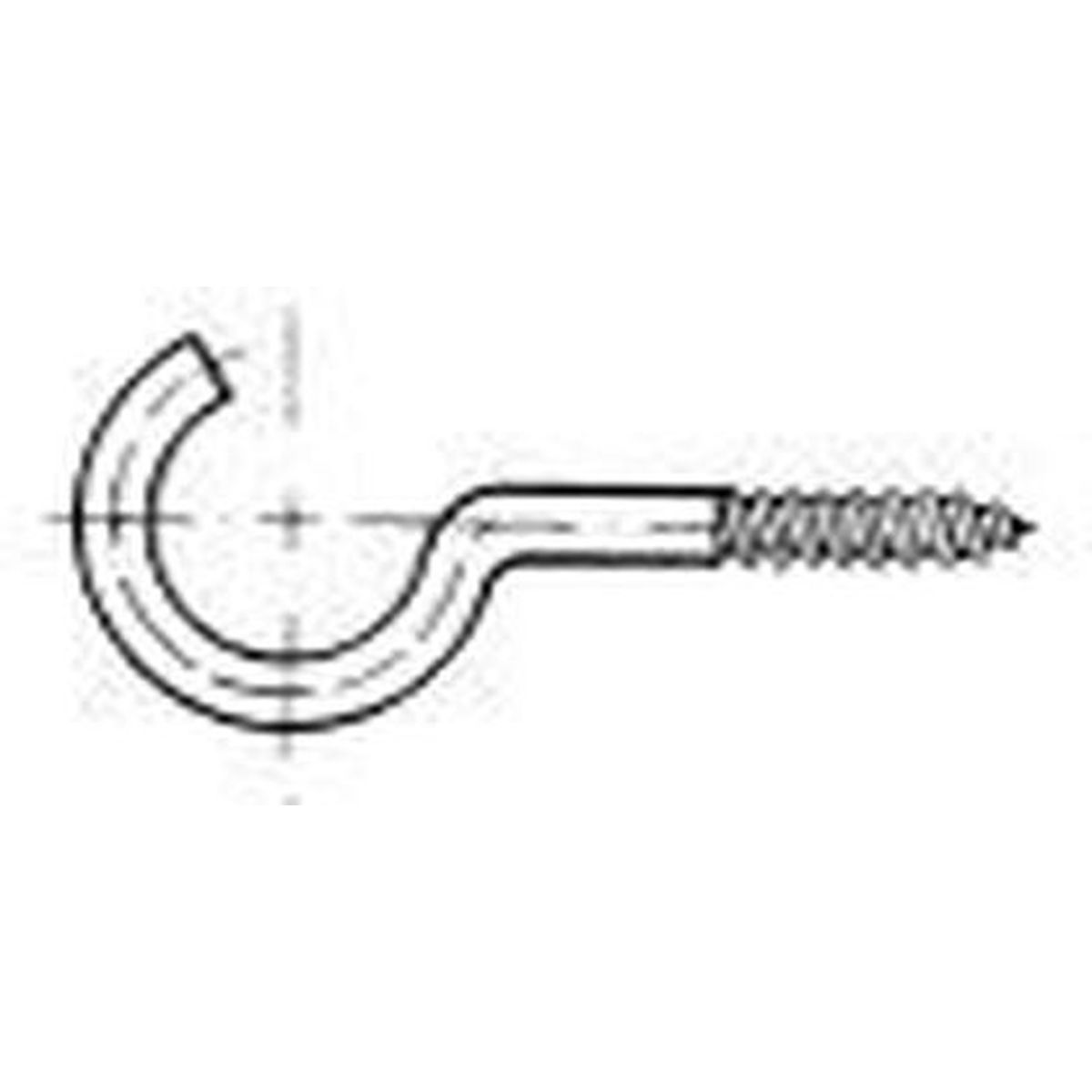 Schraubhaken gebogen Ms ART11 2,3x20mm  