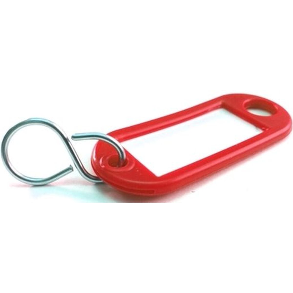Schlüsselanhänger mit S-Haken  rot