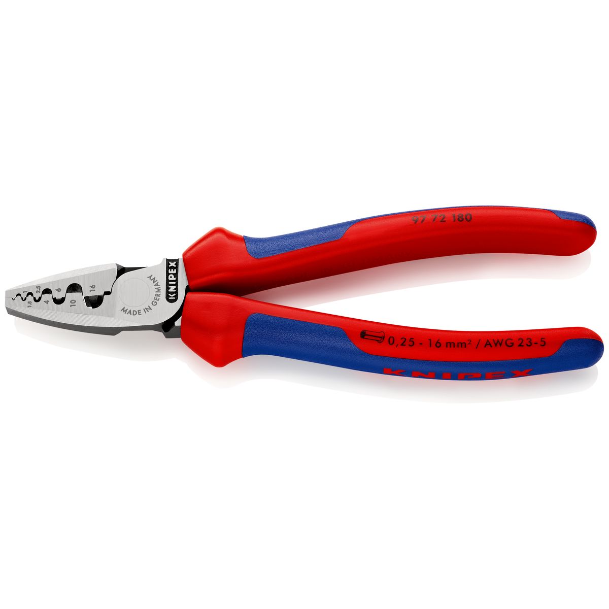 CRIMPING PLIERS F. CABLE LINKS 9772180 Knipex
