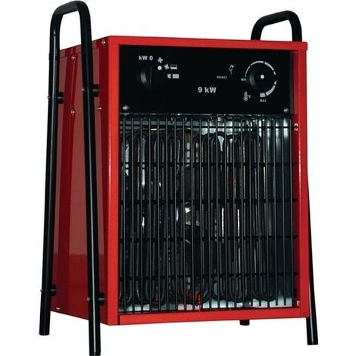 Heizlüfter 9000W Schaltstufen4,5/9kw 400V  320x380x515, CEE 16A IP44