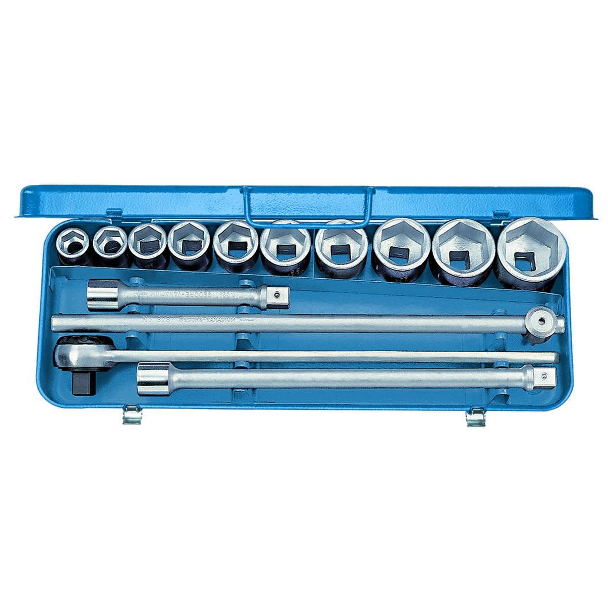 Socket set 3/4 14 pcs hex 22-50mm No.32 EMU-2 Gedore