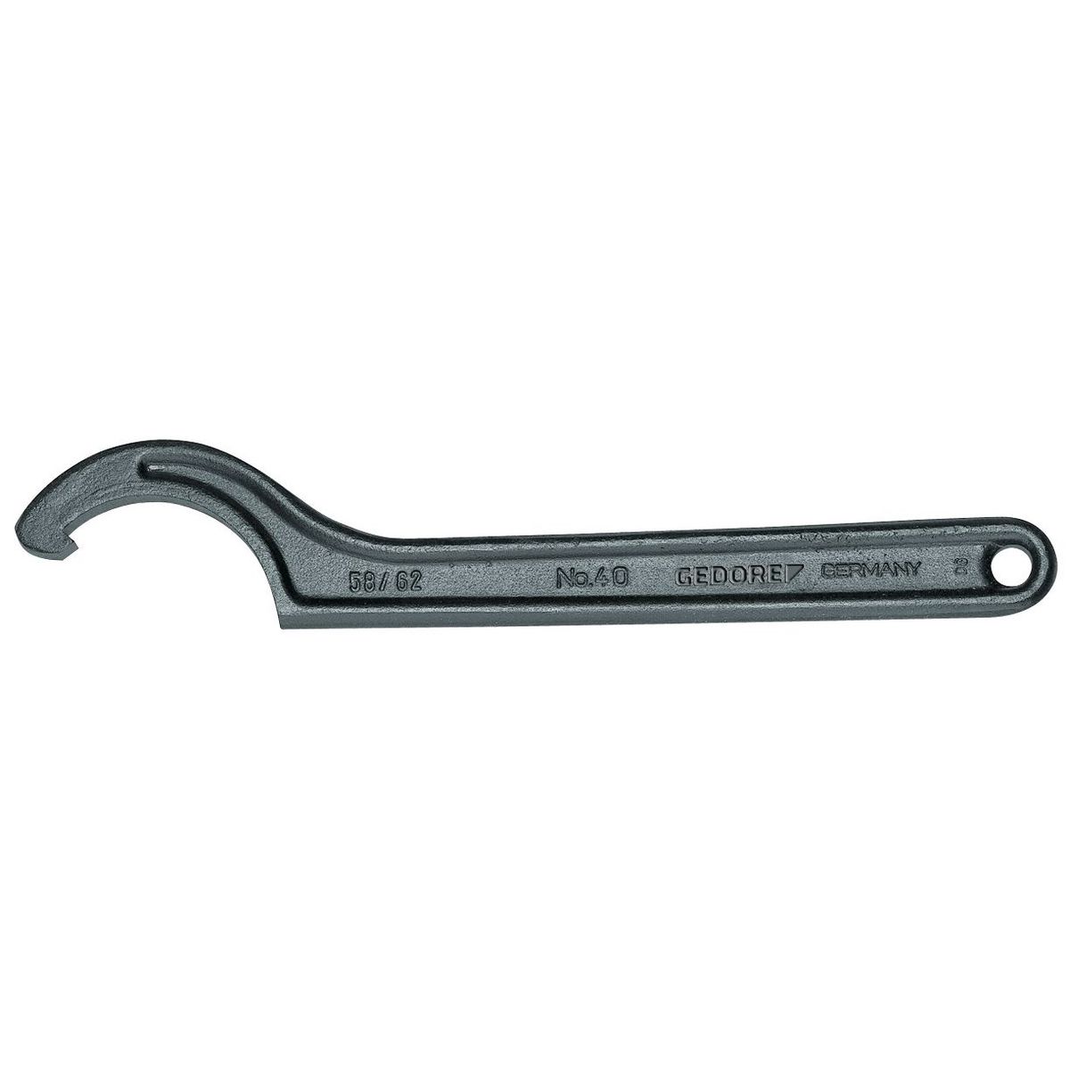Hook wrench with lug, 135-145mm No.40 135-145 Gedore