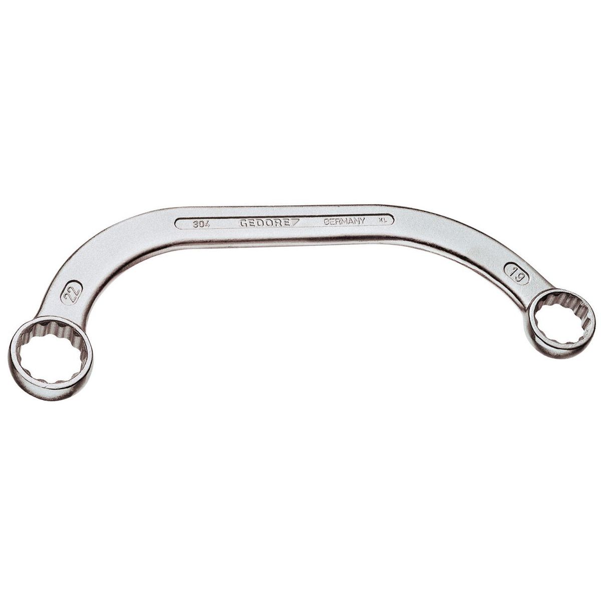 Half-moon ring spanner 19x22 mm 304 19x22 Gedore