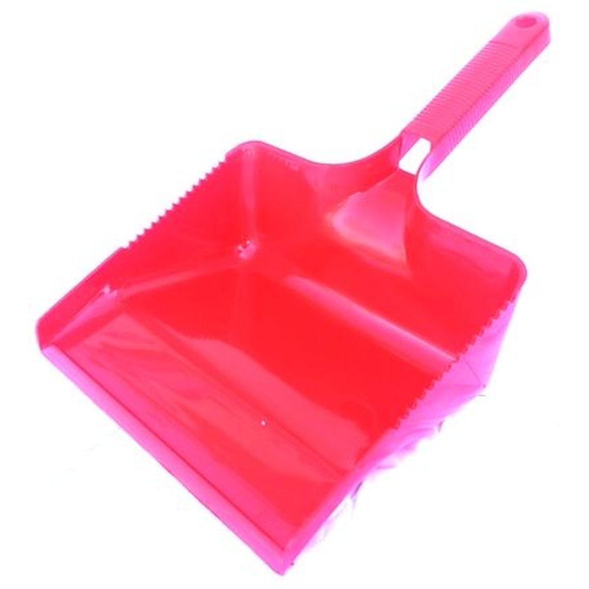 Kehrschaufel eckig rot o. Lippe Kuststoff rot  mit Besenkamm 33350x222x110mm lebensmittelecht HACCP Haug
