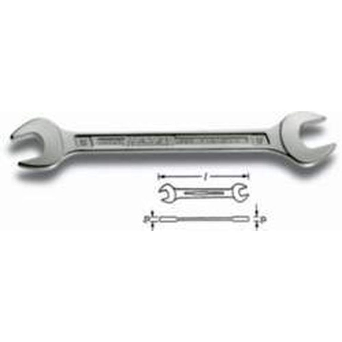 Double Open-End Wrench No.450NA-1.1/16x1.1/4 Hazet®