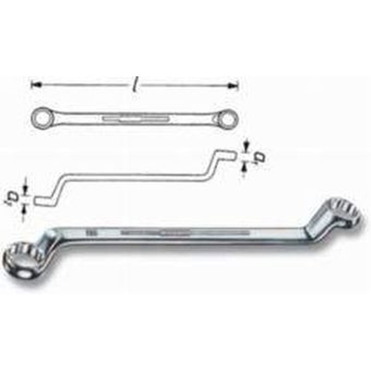 Double Box-End Wrench No.630A-1/2x9/16 Hazet®