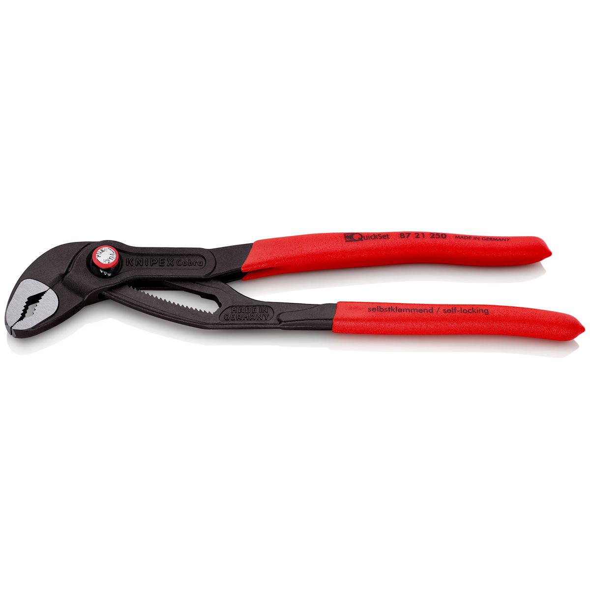 KNIPEX Cobra® Quick Set Hightech Water Pump Pliers DIN ISO 8976 87 21 250mm