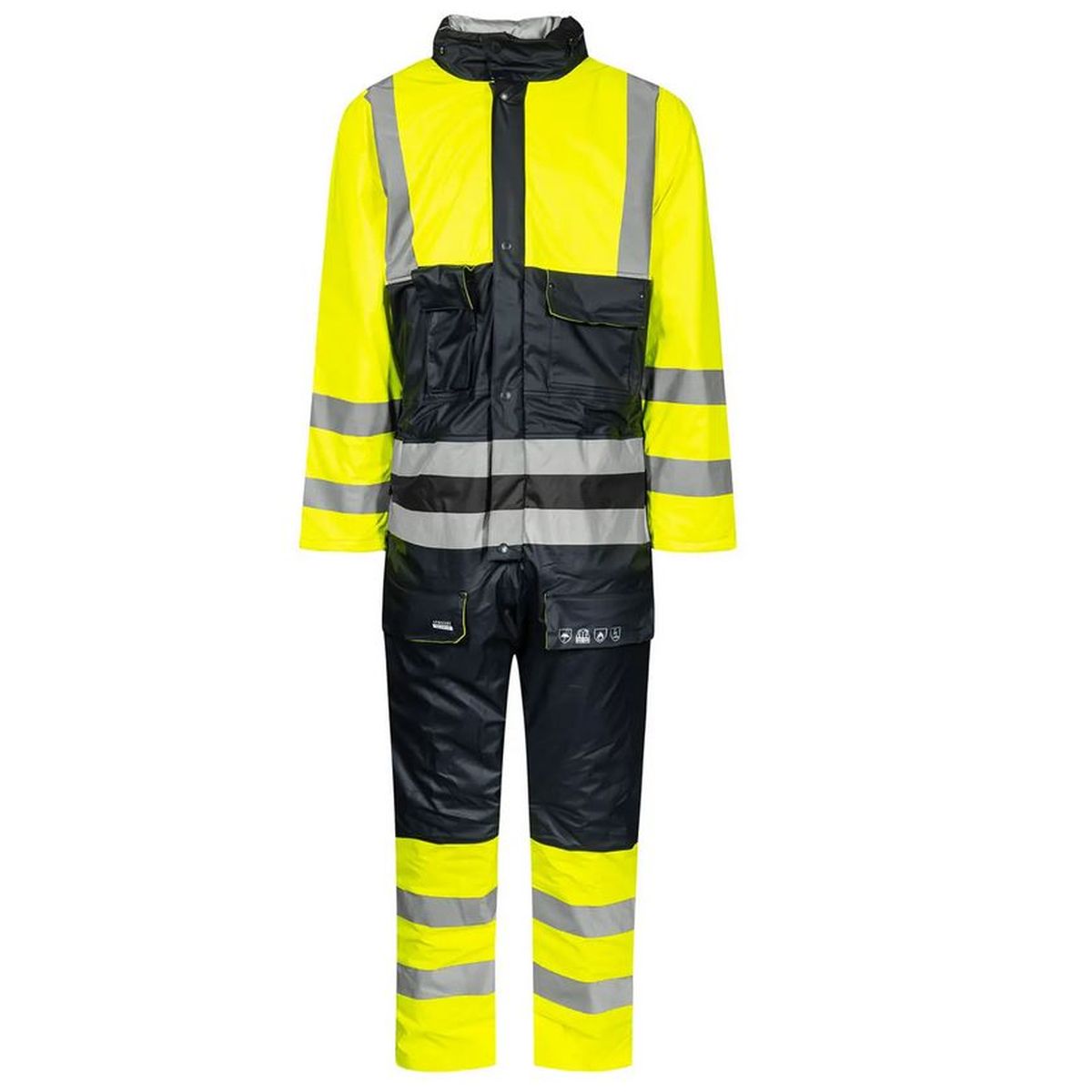Lyngsoe Winter Overall Multinorm hi-viz gelb/ marine Gr.L &nbsp;