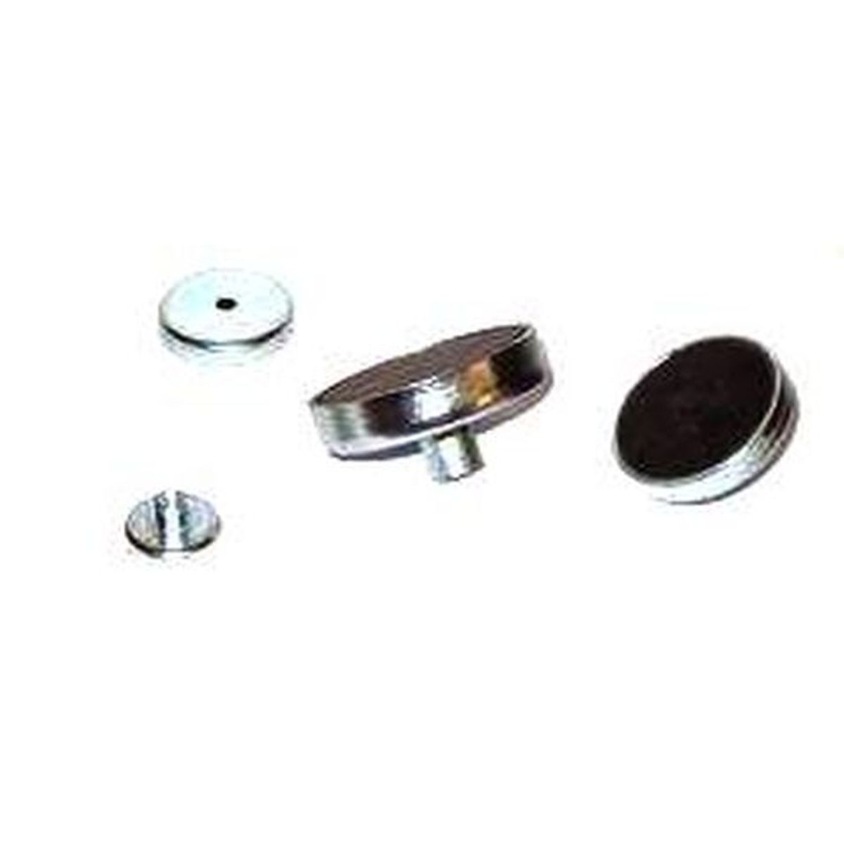 Rundflachmagnet Ø50mm Zn mit Bohrung  ca. 18kg Haftkraft