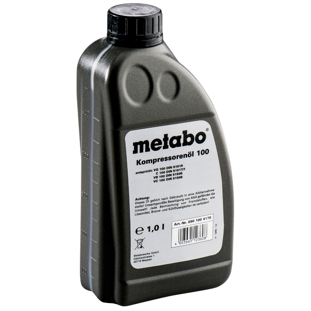 Kompressorenöl 1000ml metabo® 