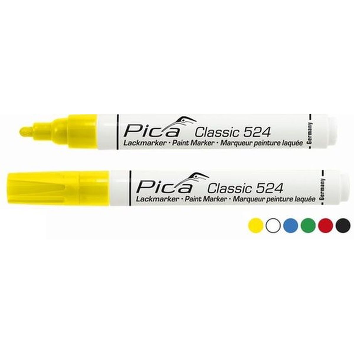 Lackmarker 2-4mm Rundspitze weiß  Pica Classic 524
