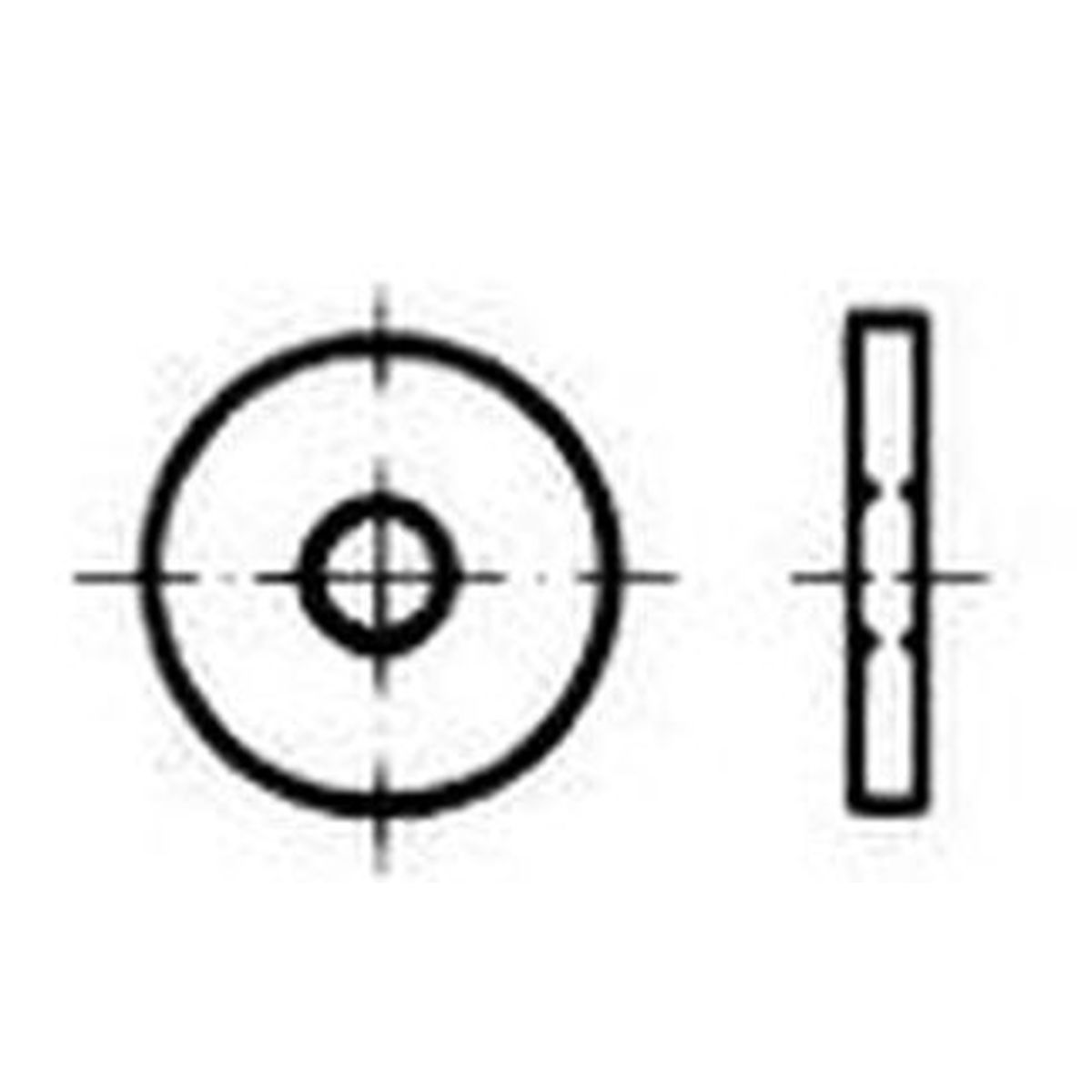 Kotflügelscheibe ART88104 A2 &Oslash;4,3x20x1,5mm &nbsp;
