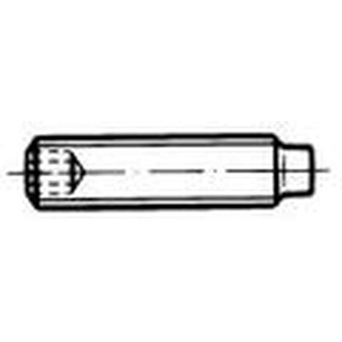 Gewindestift DIN915 / ISO4028 A1/A2 M4x12  