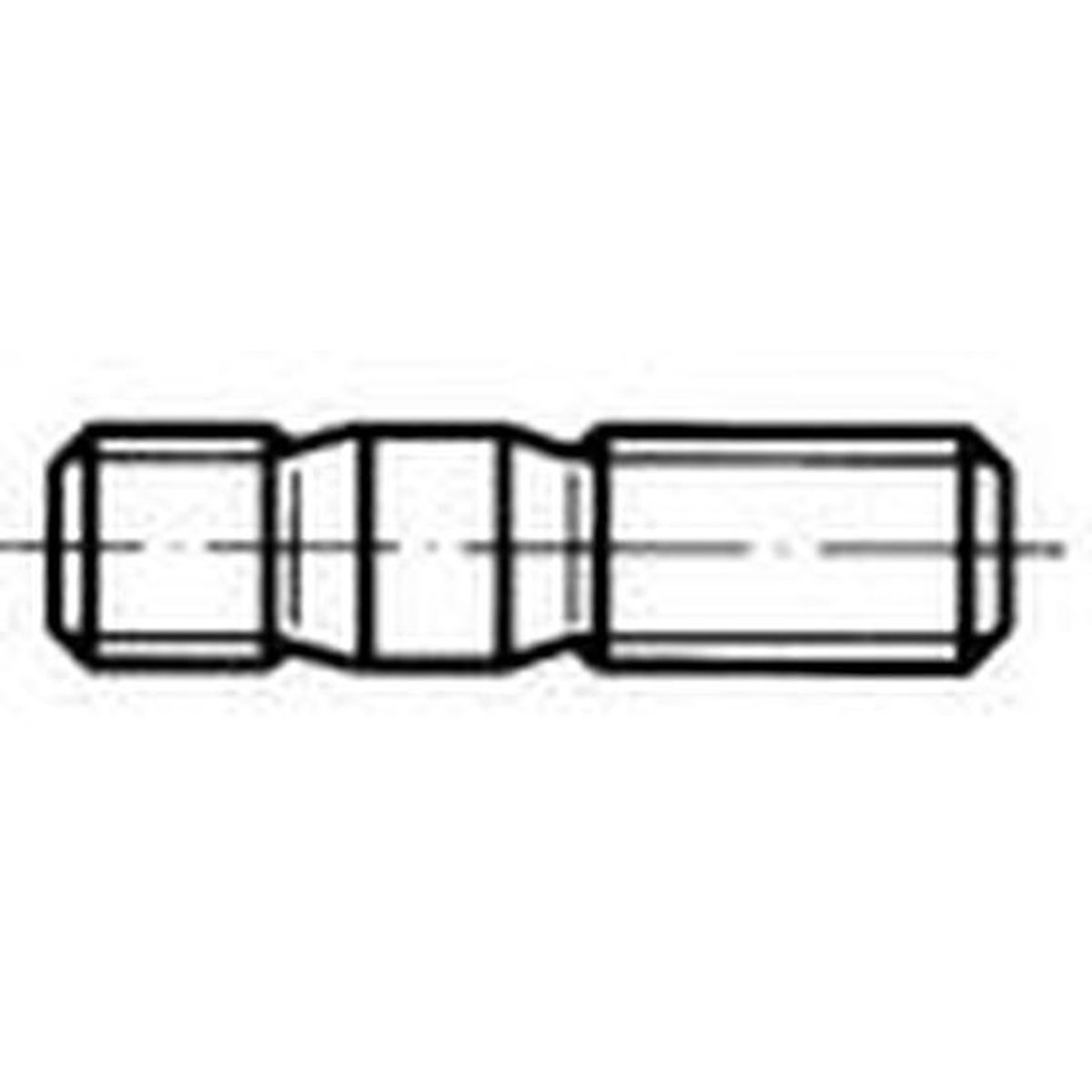 Stiftschraube DIN938 Fe 5.8 M12x45 