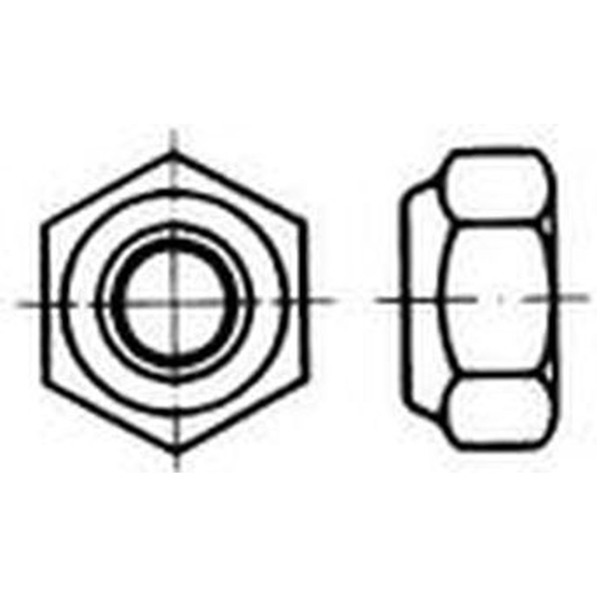 Poly-Stoppmutter DIN985 / ähnl. ISO10511 Zn 8 M3  