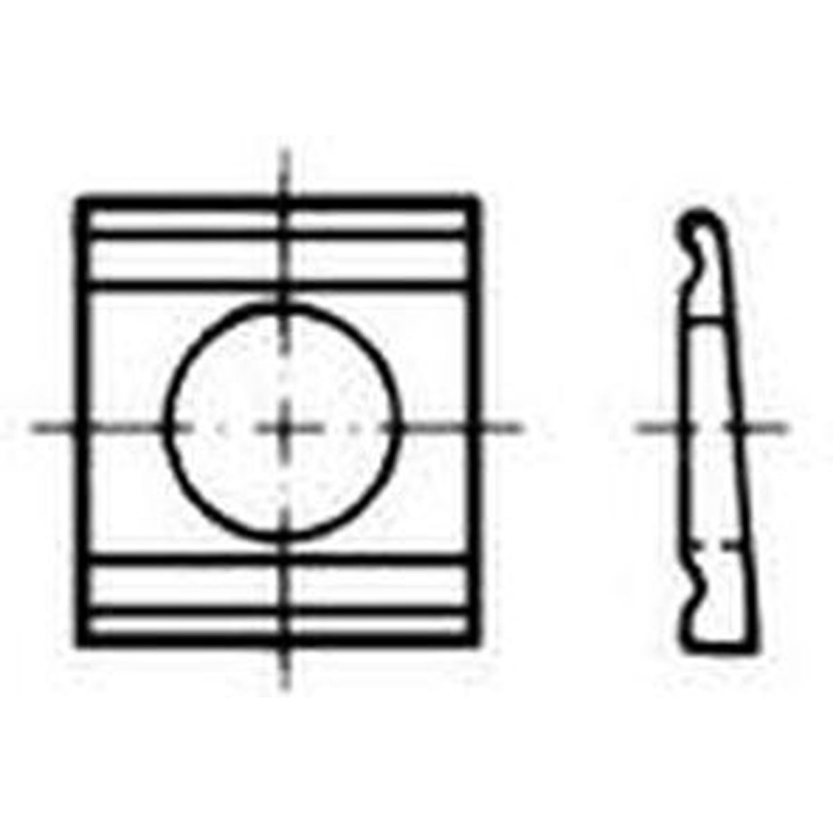 Keilscheibe DIN434 TZn Ø9mm  