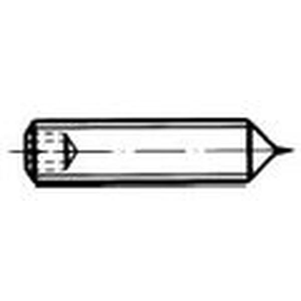 Gewindestift DIN914 / ISO4027 FE 45H M16x20  