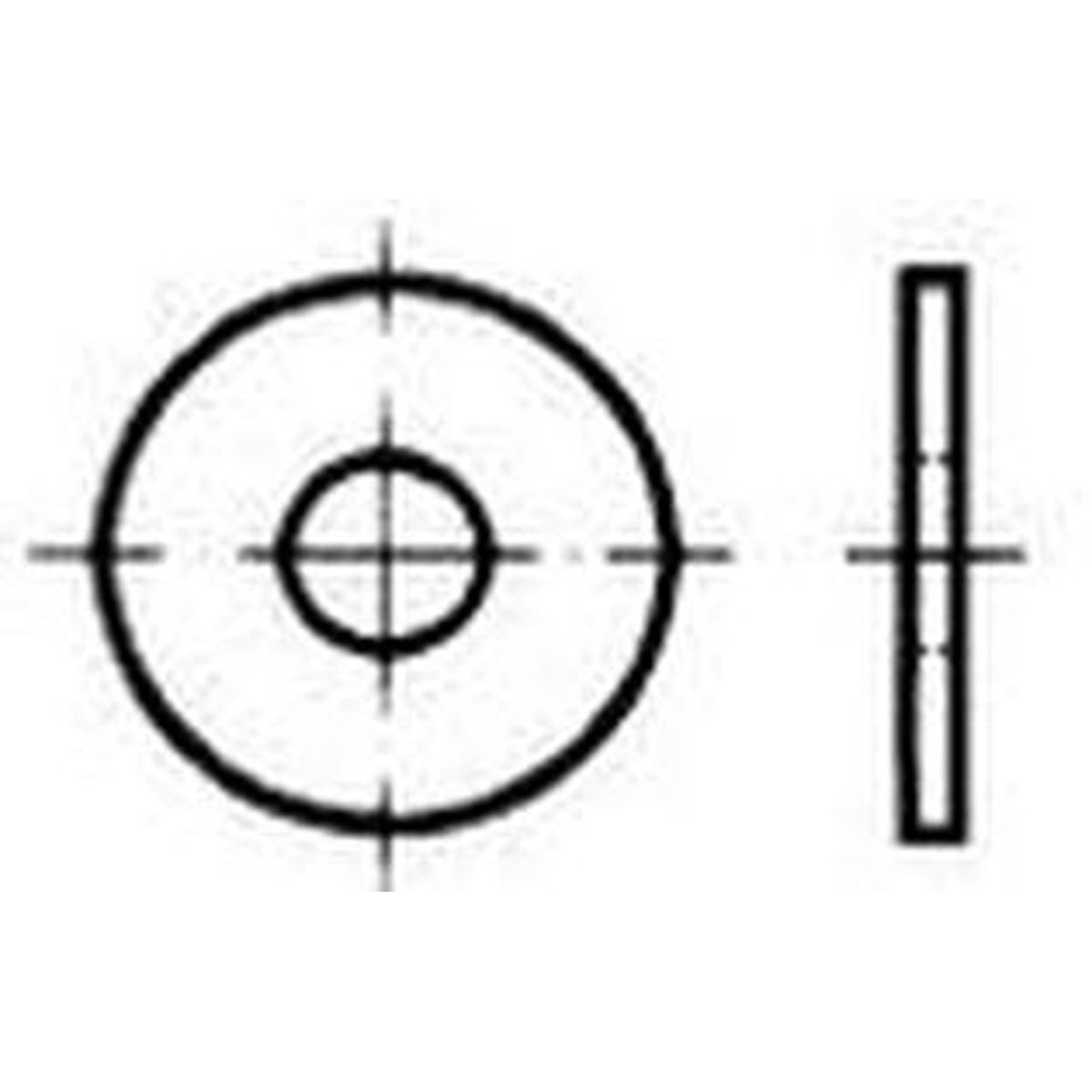 Scheibe DIN9021 Zn Ø5,3x15x1,2 