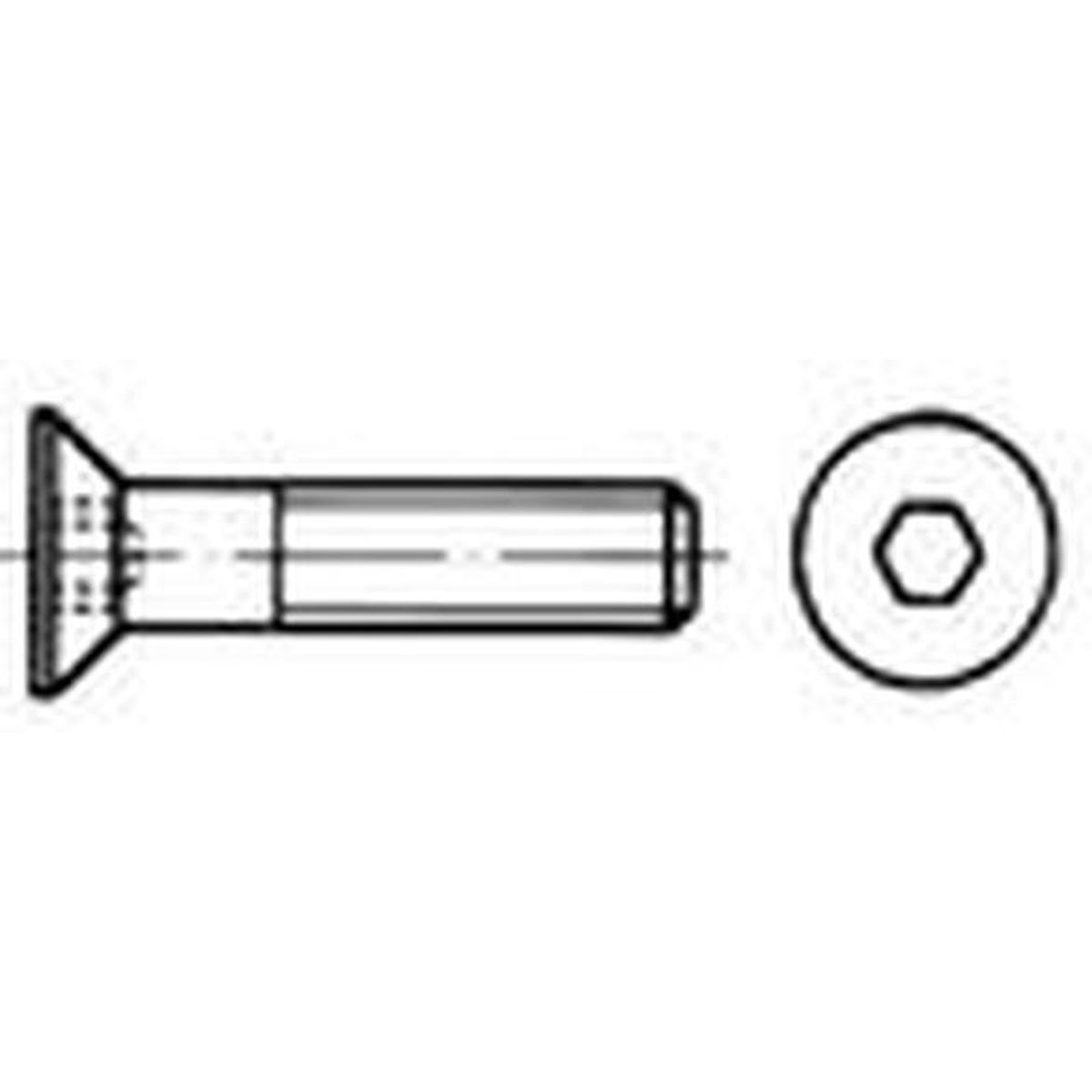 Schraube ISO10642 / ähnl. DIN7991 Zn 8.8 M12x90 &nbsp;