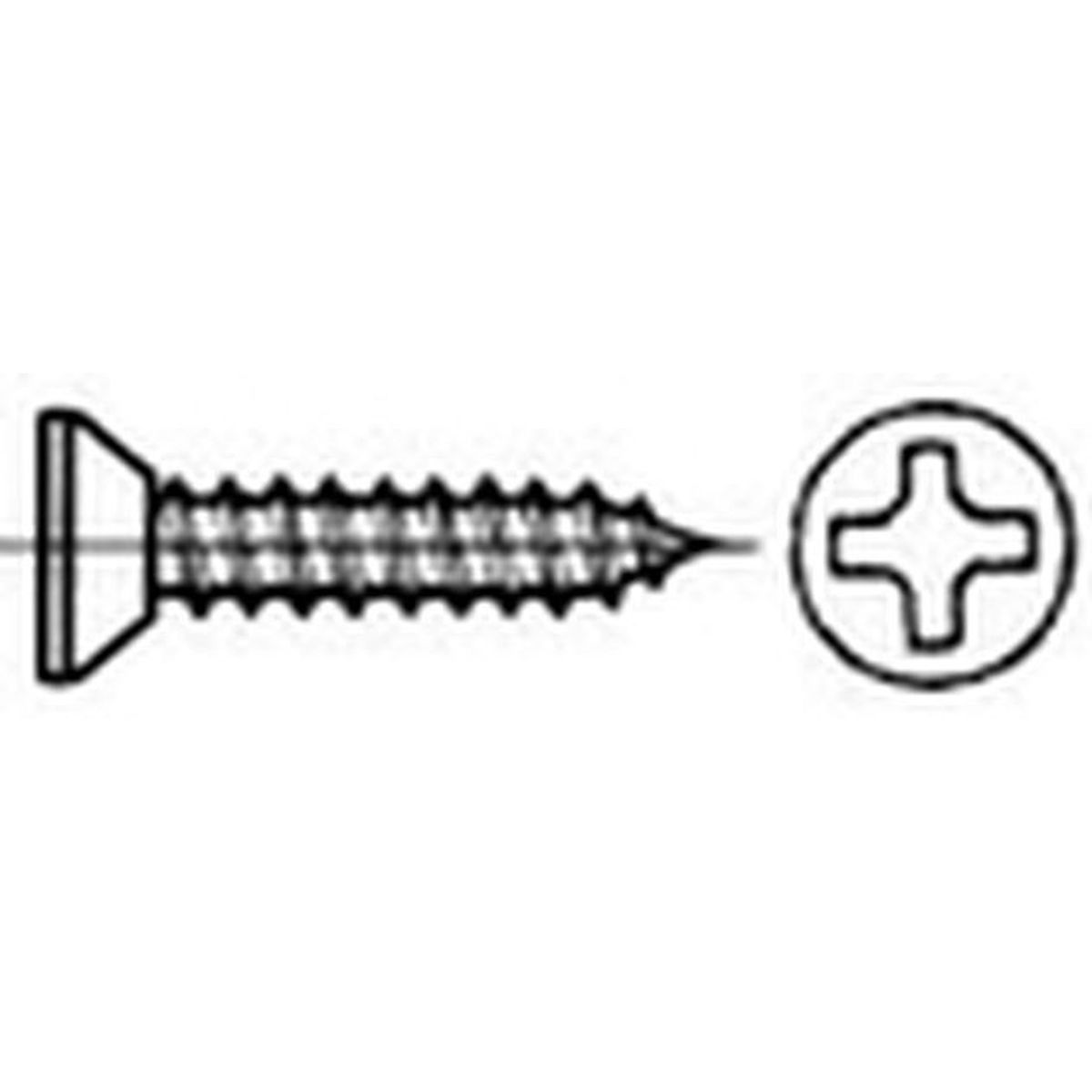 Blechschraube DIN7982 A2 3,9x22  