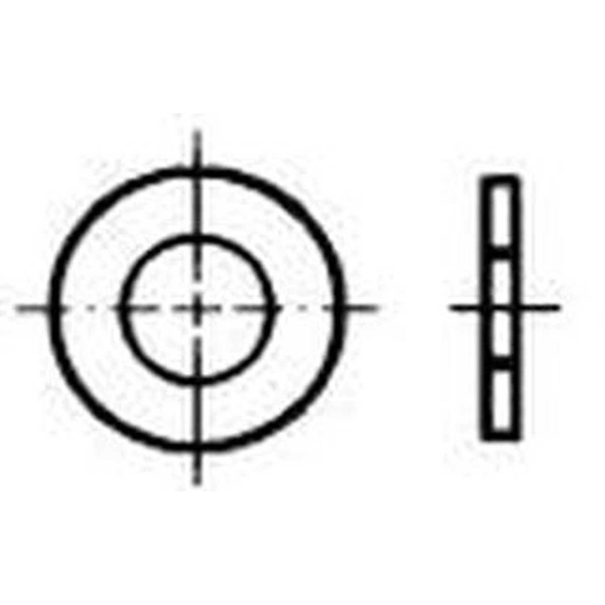 Passscheibe DIN988 Fe Ø100x120x0,5mm  