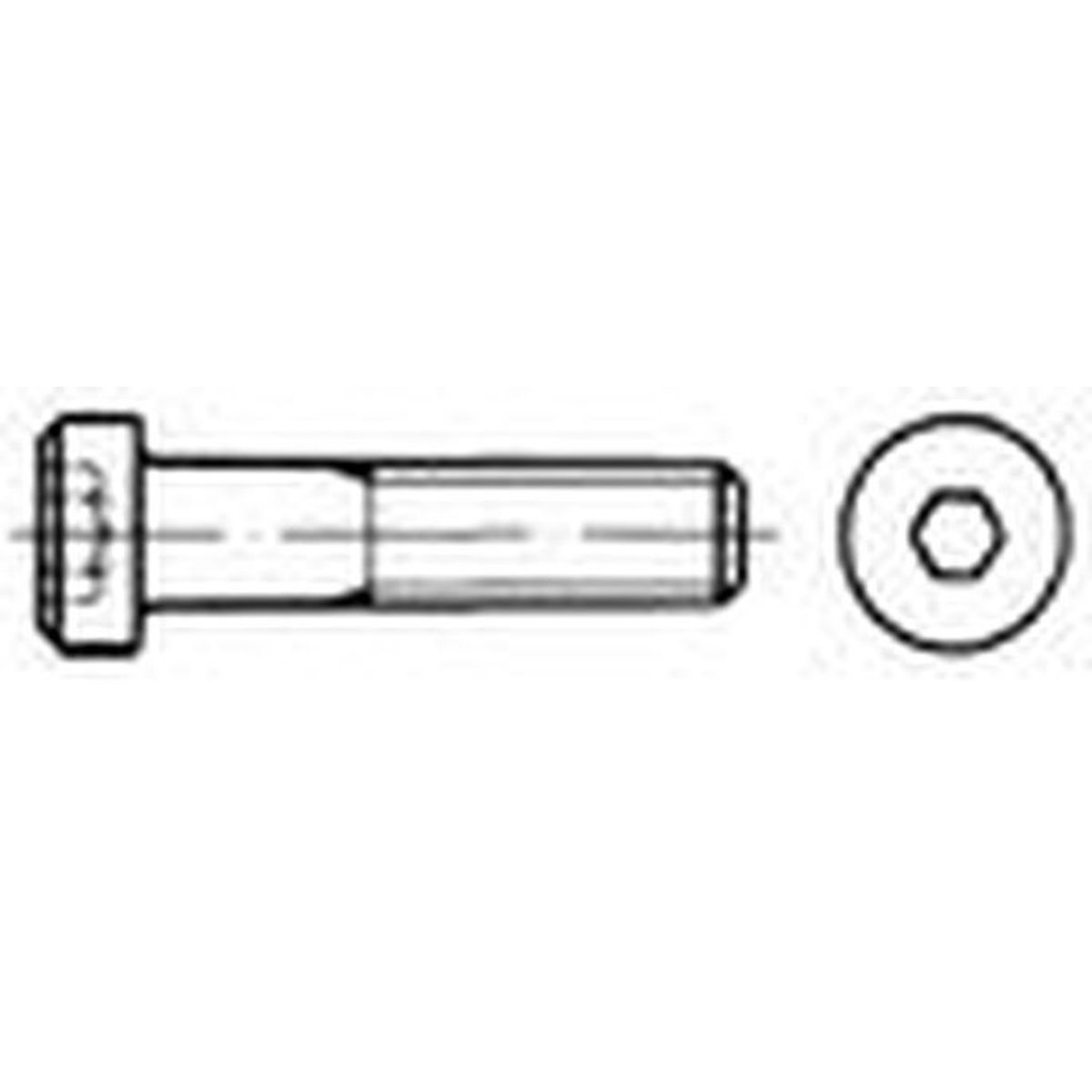 Schraube DIN7984 Fe 8.8 M20x70  
