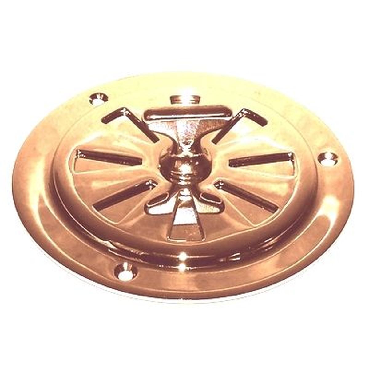 Brass Ventilating valve round with knob outside Ø175mm