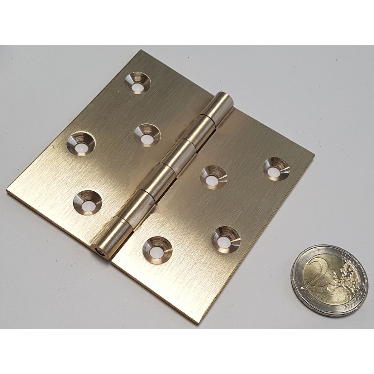 Brass hinge 80x80x3mm massive