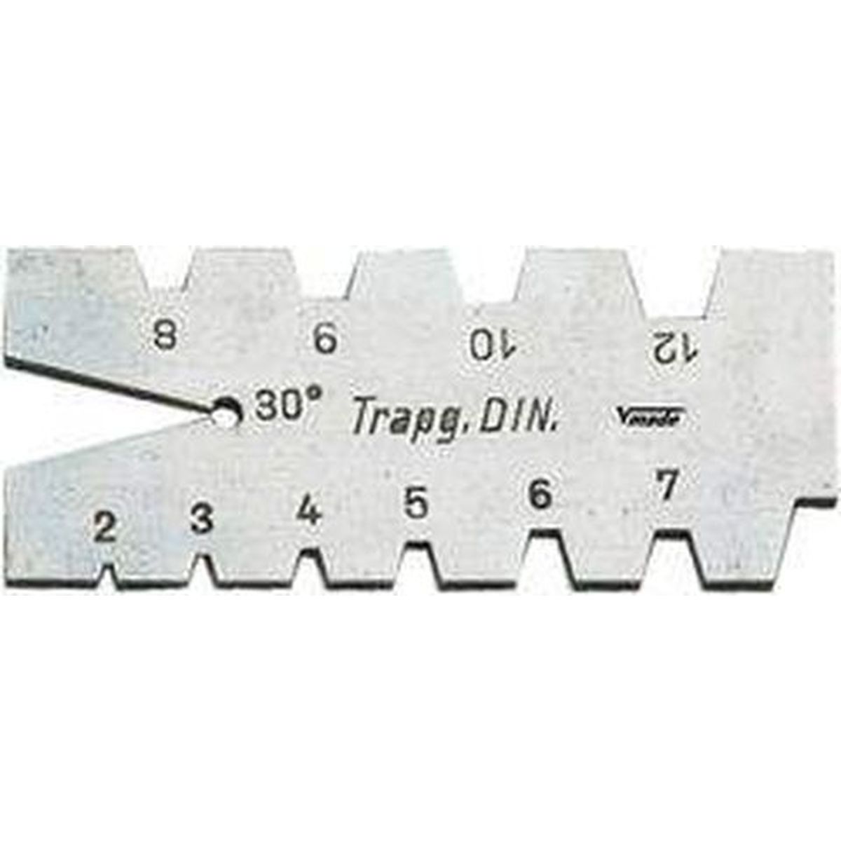 Trapezoid Thread Gauge30°  pitch 2 - 12 VOGEL GERMANY