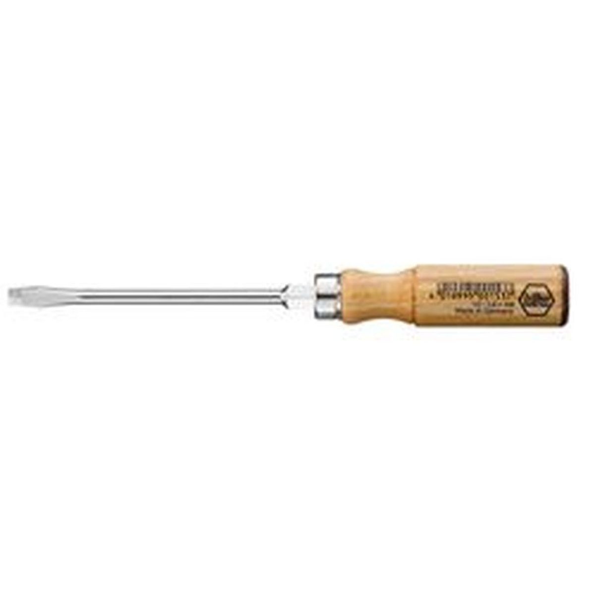 Wooden slotted screwdriver. WIHA