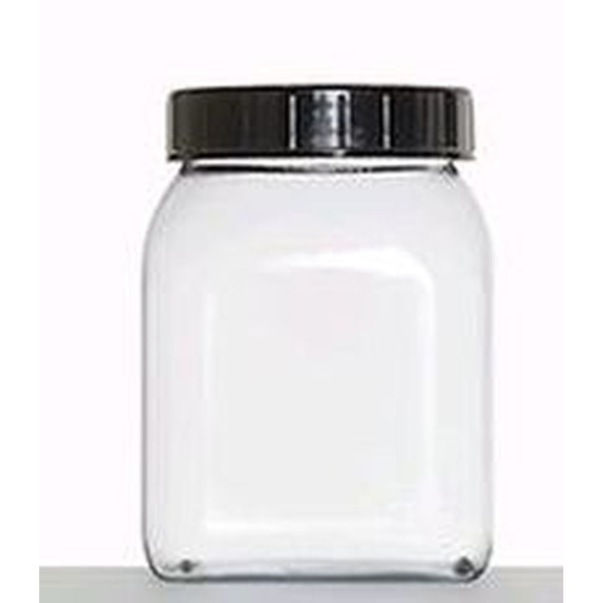 Quadratdose Kunststoff klar 500ml  mit Deckel VE=162St.