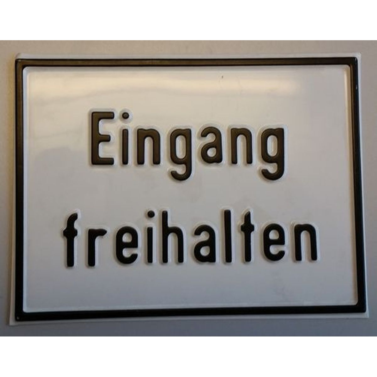 Hinweisschild Blech 200x150mm  Eingang freihalten