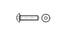 ISO7380 Schrauben halbrund