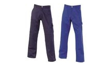 Working trousers with waistband
